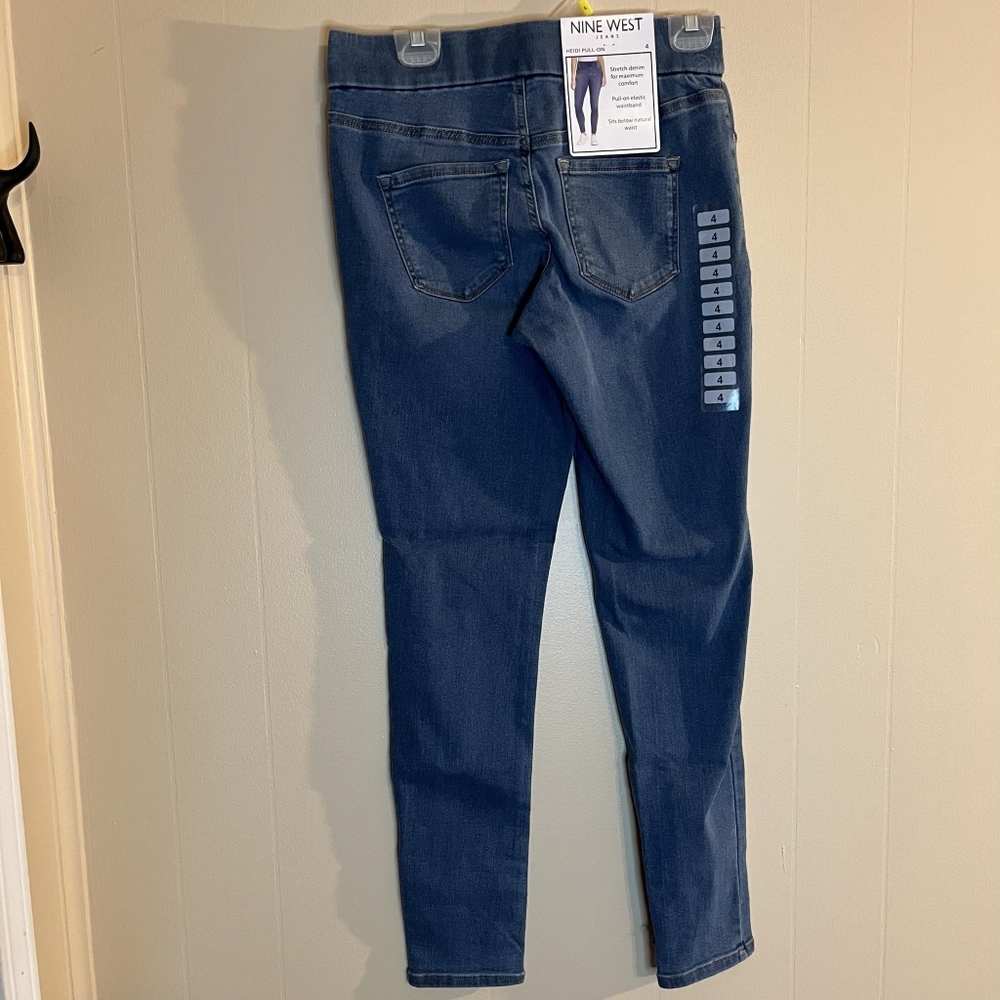 Nine West Heidi Getty Denim Jeggings Size 4